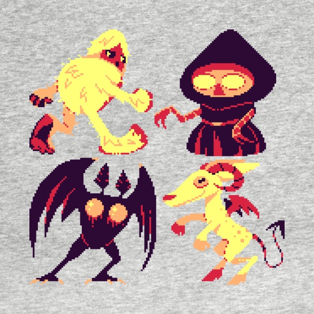 Pixel Cryptids by MalevolentMask